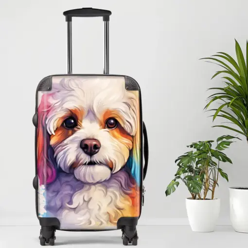 Cavapoo Luggage, 20/24/28 Inch Luggage, Carry-On, Custom Luggage, Luggage Set, Suitcase, Travel, Vacation, Cabin Suitcase, Custom Suitcase, Personalized Luggage