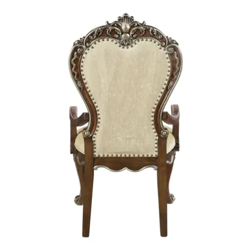 Latisha Antique Oak Finish Arm Chair (Set of 2) - Image 4